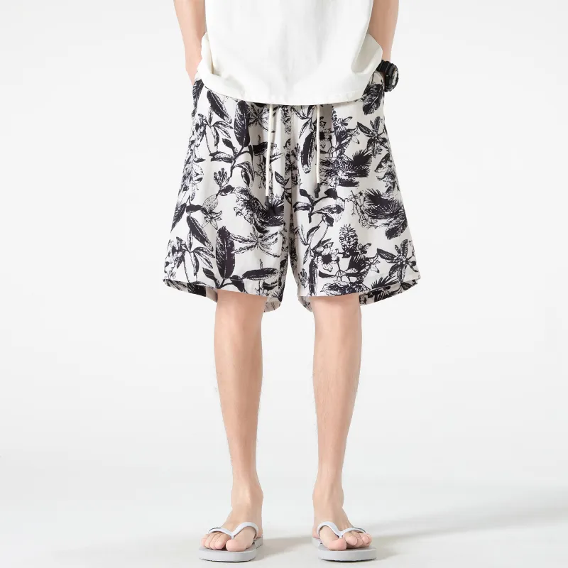 GSUE Casual Shorts Summer Unisex Cuban Apricot-3