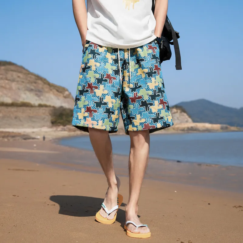 GSUE Casual Shorts Summer Unisex-14