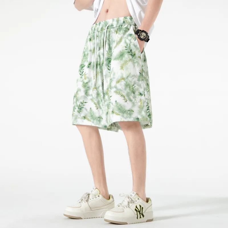 GSUE Casual Shorts Summer Unisex Taihu Green-8
