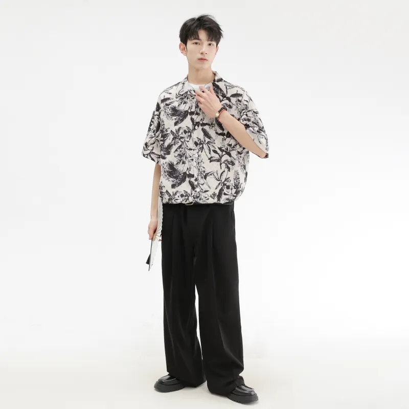 Lulifama Fashion Versatile Shirt Active Summer Essentials Unisex Cuban Apricot Specialty-2