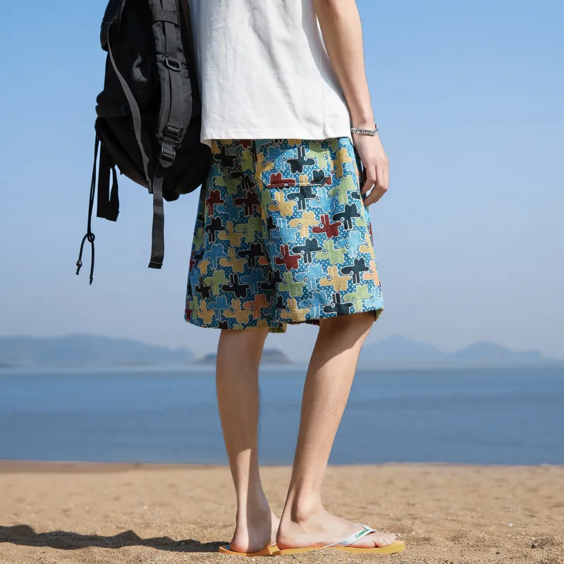 GSUE Casual Shorts Summer Unisex-12