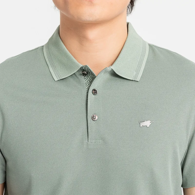 BRAUN BUFFEL Polo Shirt Men's Light Green-3