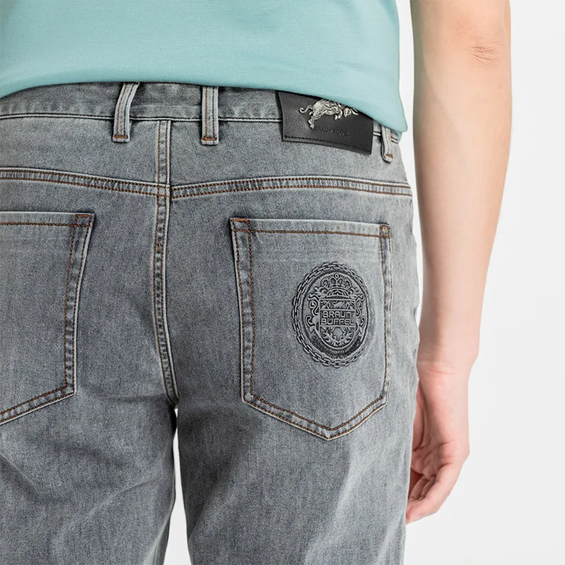 BRAUN BUFFEL Jeans Men's Light Gray-7
