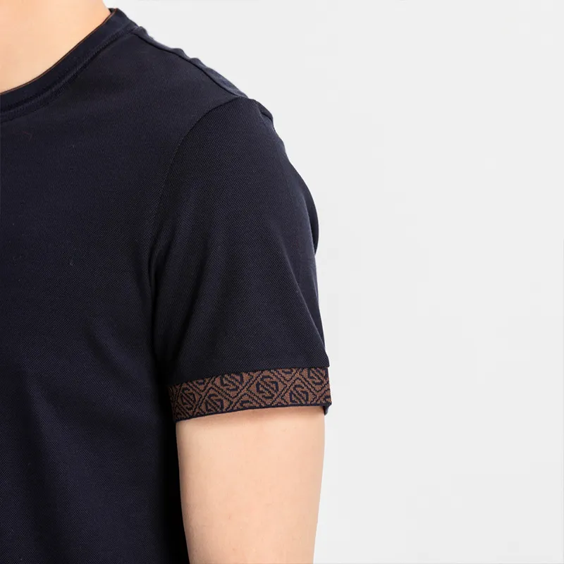 BRAUN BUFFEL T-Shirts Men Dark Blue-5