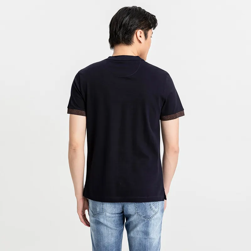 BRAUN BUFFEL T-Shirts Men Dark Blue-4