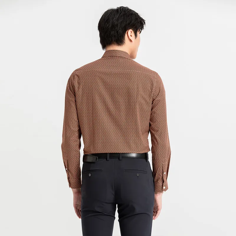 BRAUN BUFFEL Shirt Men's Yellow Brown-3