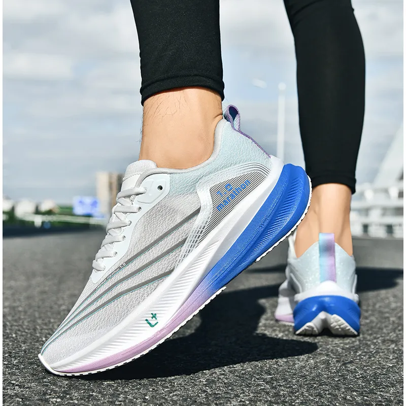 COMVIEW Cushioning Support Lightweight Breathable Low Top Physical Fitness Test Physical Exam Running Shoes Unisex-6