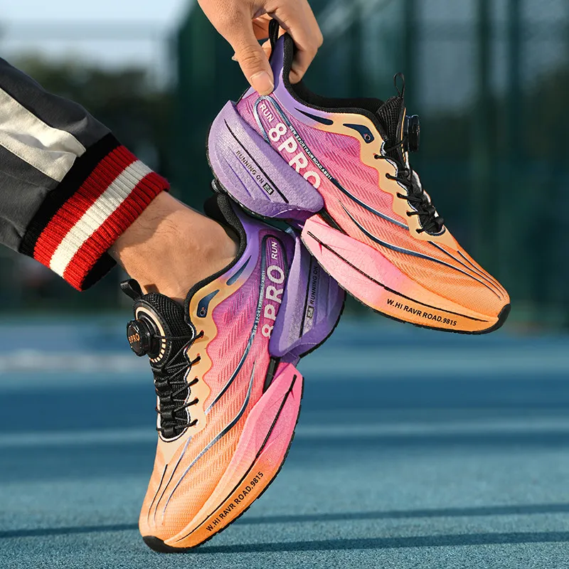 COMVIEW Running Shoes Unisex Low Top Obsidian Black/Radiant Blue Star/Dreamy World-76