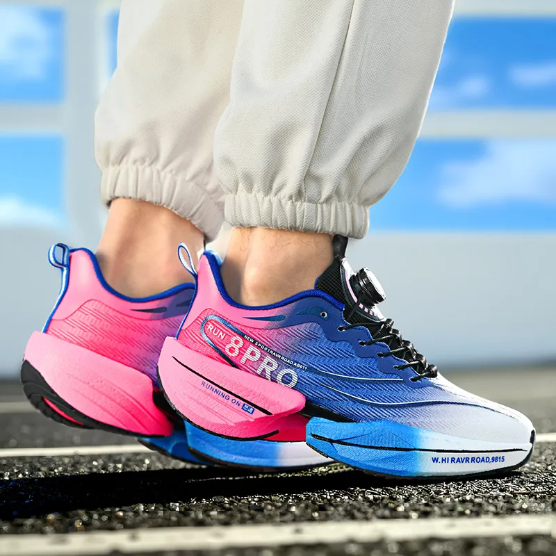 COMVIEW Running Shoes Unisex Low Top Obsidian Black/Radiant Blue Star/Dreamy World-71