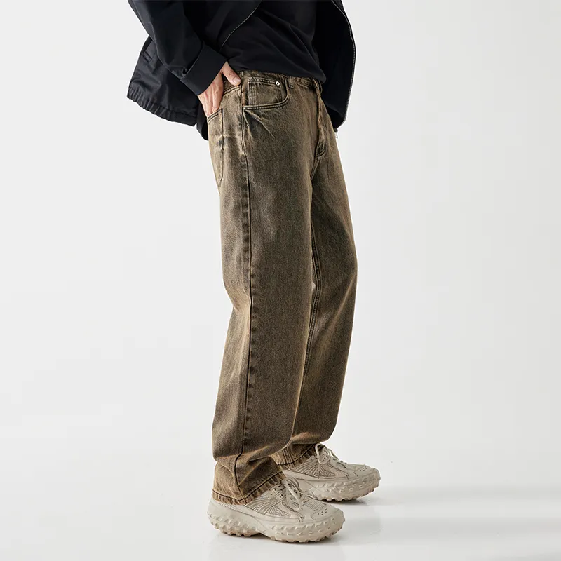 MindBridge Jeans Unisex Yellow Sand Black-5