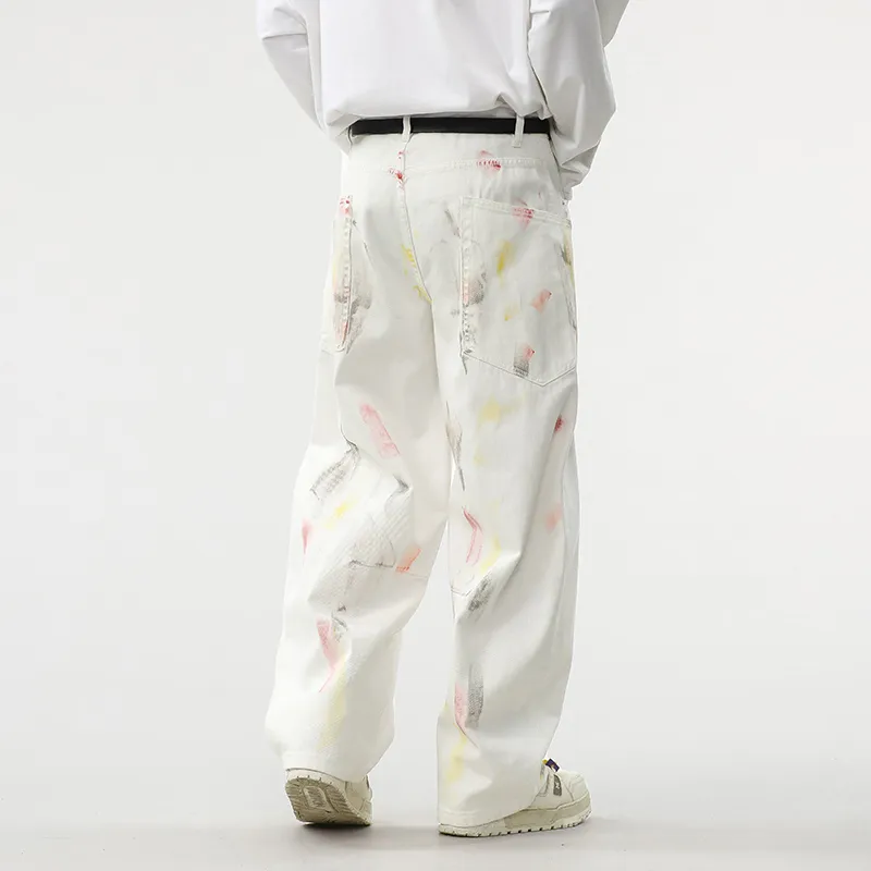 MindBridge Jeans Unisex White Denim-4