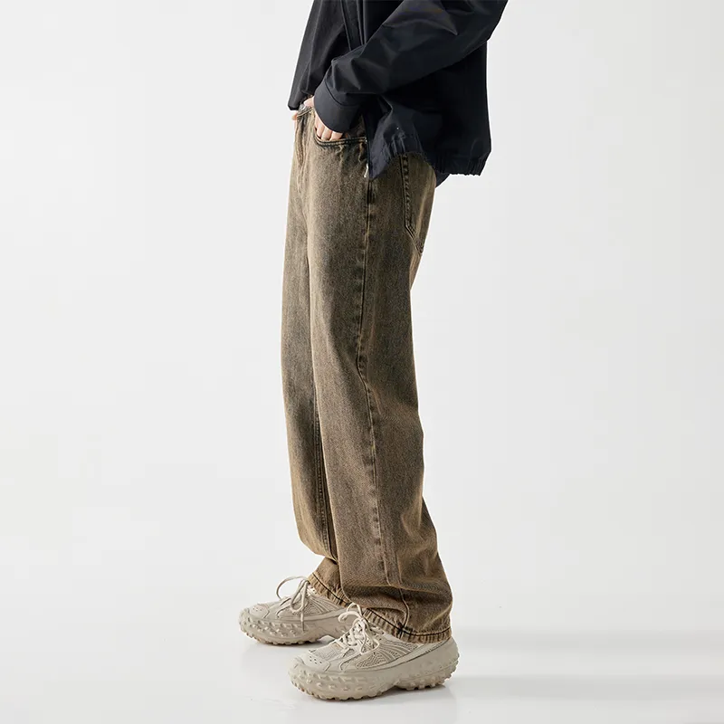 MindBridge Jeans Unisex Yellow Sand Black-3