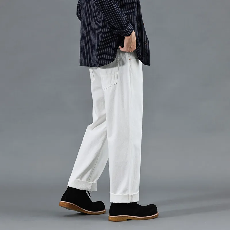 MindBridge Jeans Unisex White-4