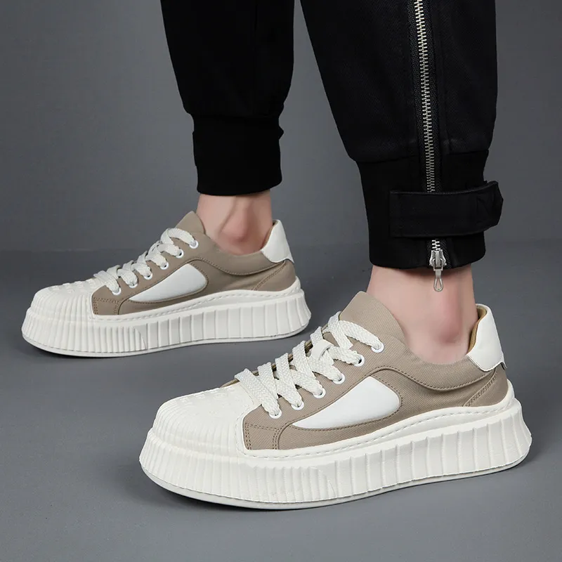 LINSEN Lightweight And Breathable Low Top Skateboard Shoes Men's-6