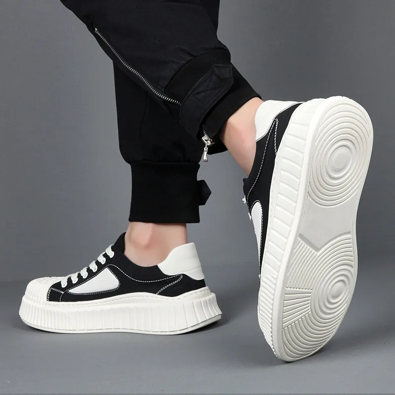 LINSEN Lightweight And Breathable Low Top Skateboard Shoes Men's-12