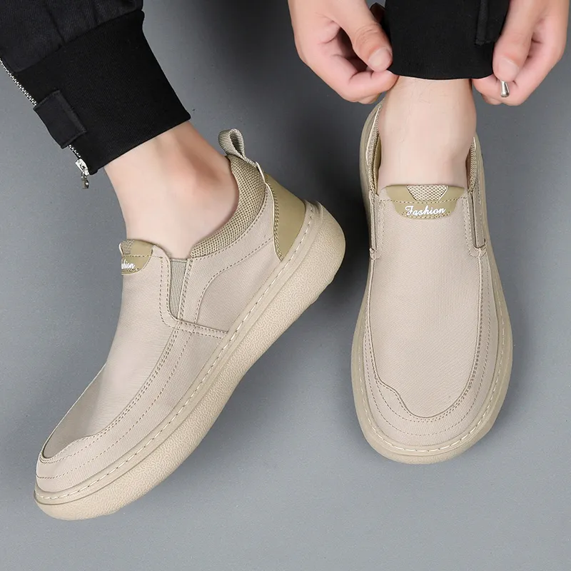 LINSEN Breathable And Lightweight Low Top Casual Shoes Men's-13
