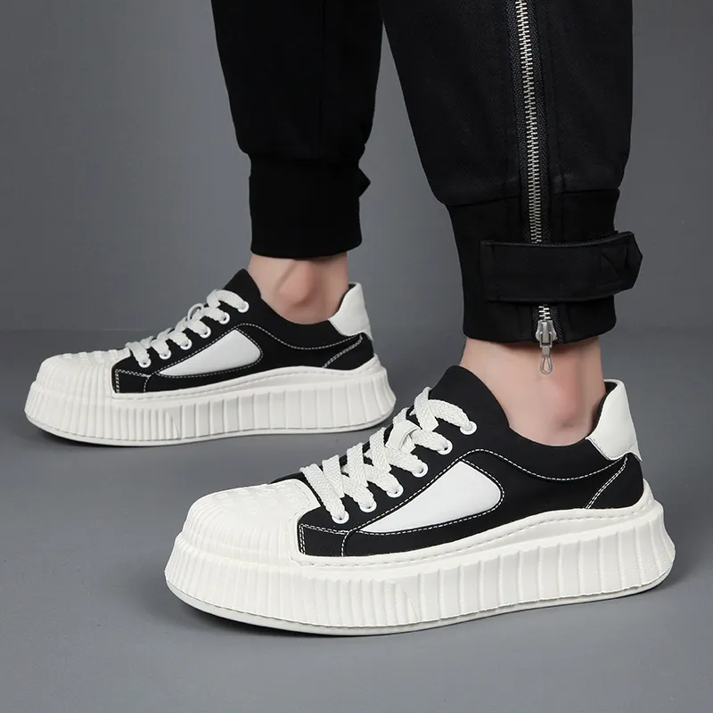 LINSEN Lightweight And Breathable Low Top Skateboard Shoes Men's-11