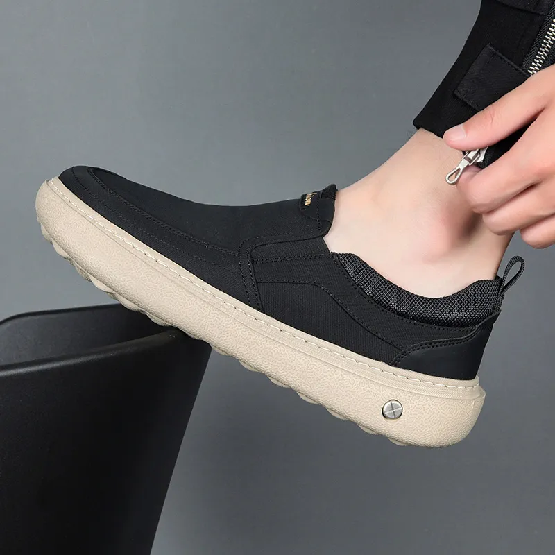 LINSEN Breathable And Lightweight Low Top Casual Shoes Men's-3