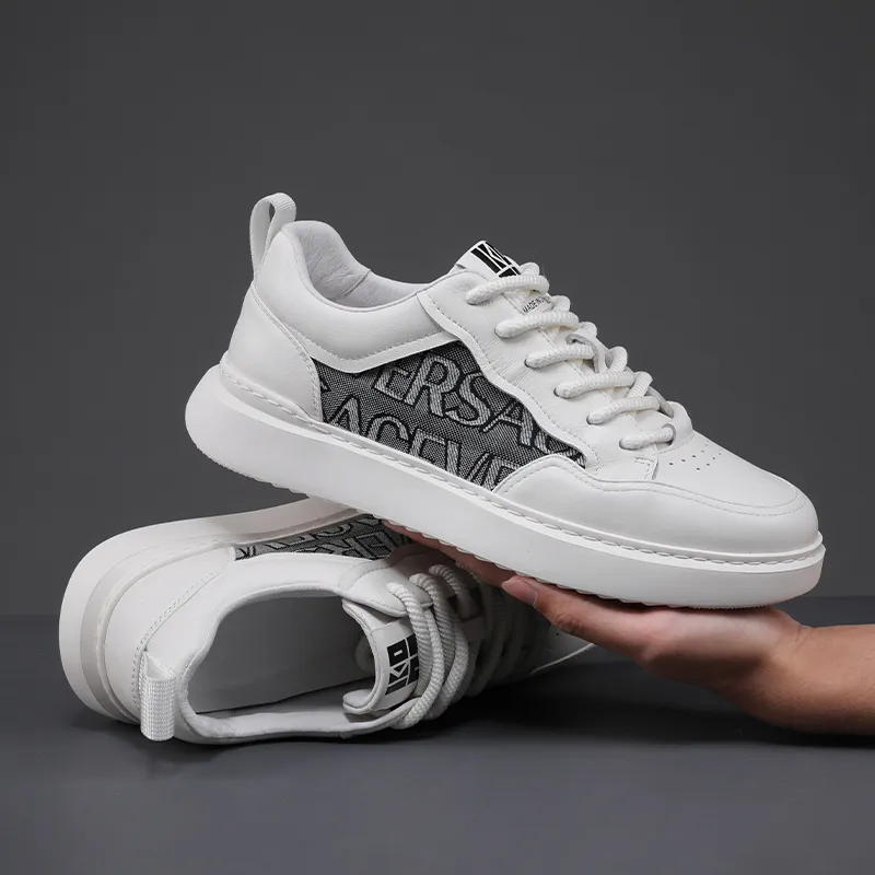 LINSEN Non-slip Lightweight Low-Top Skateboard Shoes Men's-5