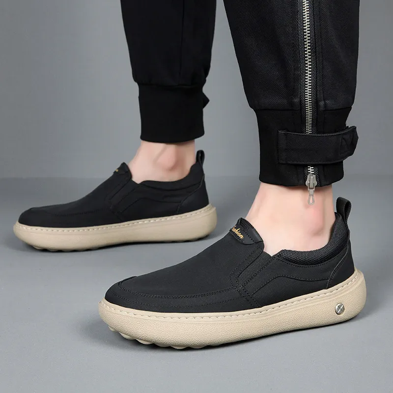 LINSEN Breathable And Lightweight Low Top Casual Shoes Men's-4
