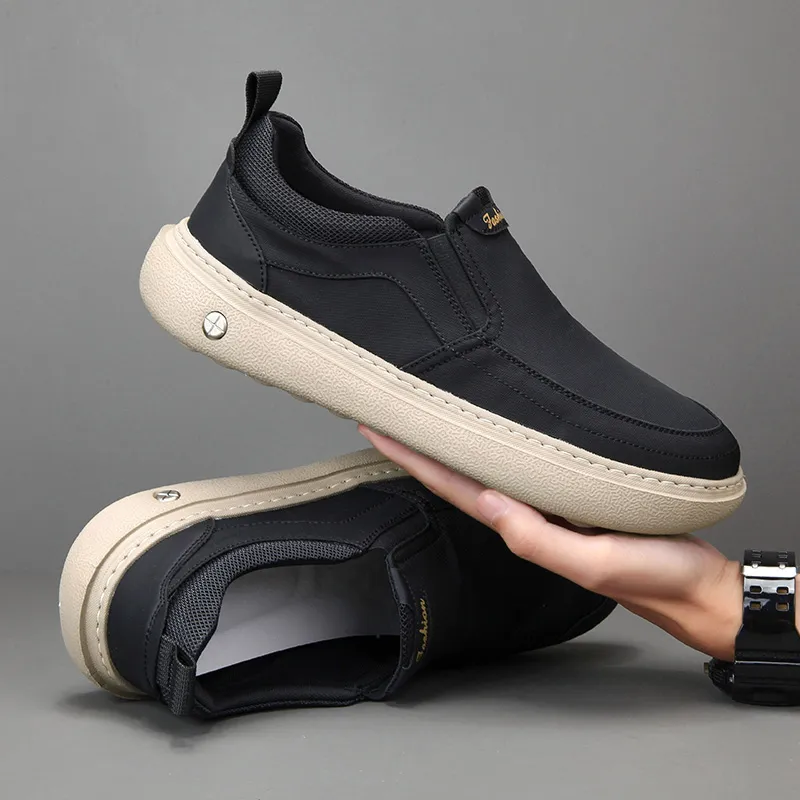LINSEN Breathable And Lightweight Low Top Casual Shoes Men's-2