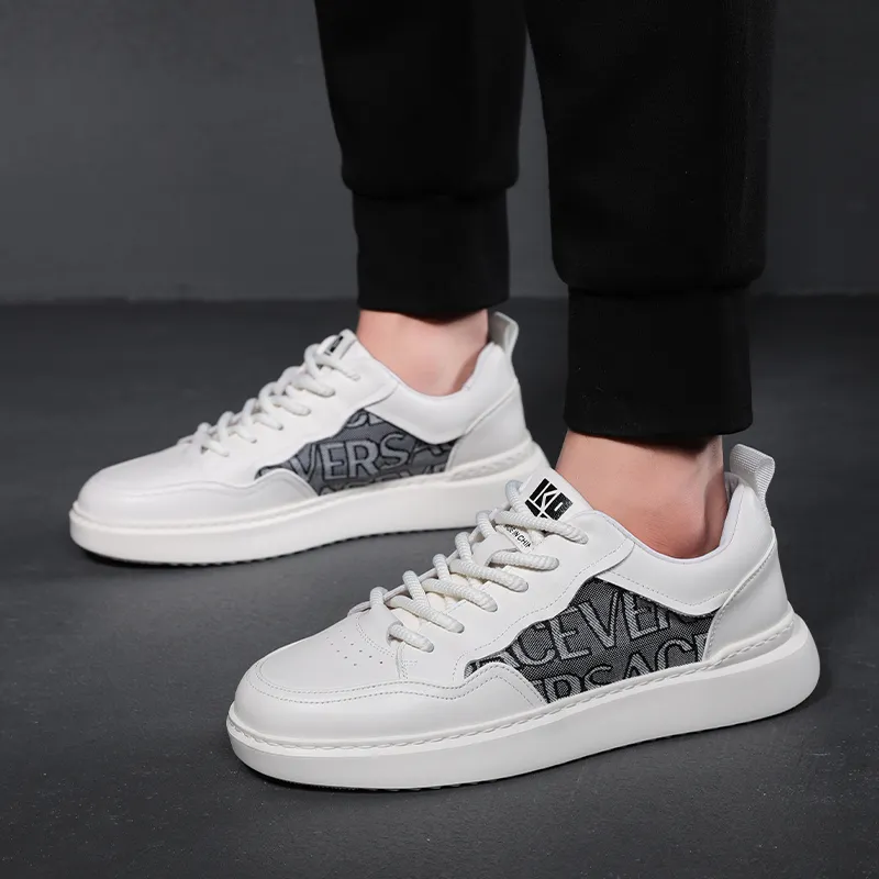 LINSEN Non-slip Lightweight Low-Top Skateboard Shoes Men's-4