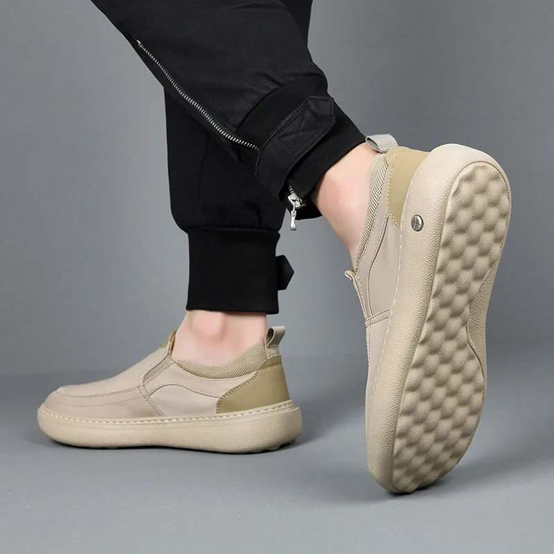 LINSEN Breathable And Lightweight Low Top Casual Shoes Men's-14