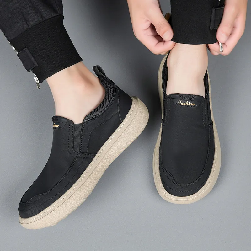 LINSEN Breathable And Lightweight Low Top Casual Shoes Men's-5