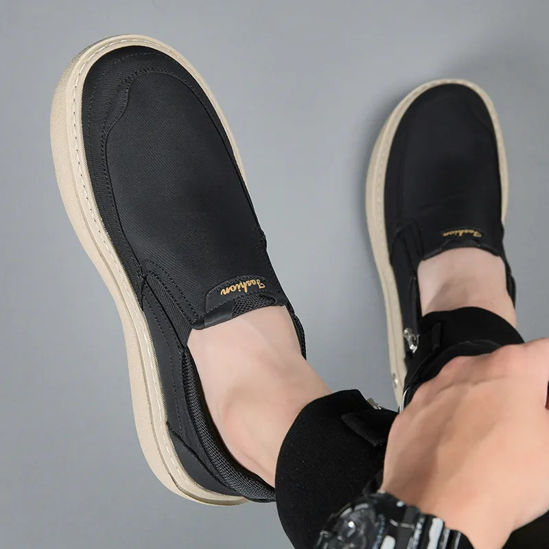 LINSEN Breathable And Lightweight Low Top Casual Shoes Men's-7