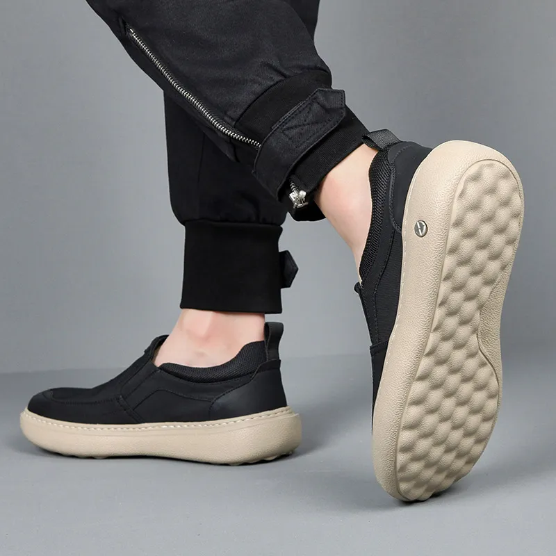LINSEN Breathable And Lightweight Low Top Casual Shoes Men's-8
