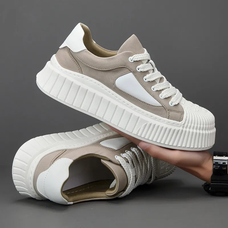 LINSEN Lightweight And Breathable Low Top Skateboard Shoes Men's-4