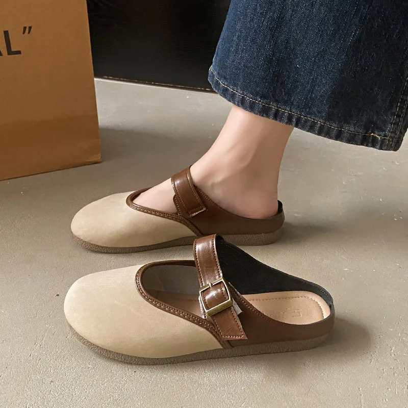 WUJI Rubber Sole Slip Resistant Abrasion Resistant Closed Toe Slippers Women's-6