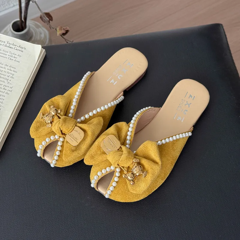 WUJI Rubber Sole Metal Slip Resistant Abrasion Resistant Closed Toe Slippers Women's-1