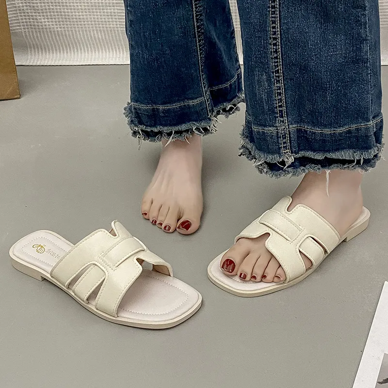 WUJI Rubber Sole Slip Resistant Abrasion Resistant Slide Slippers Women's-1
