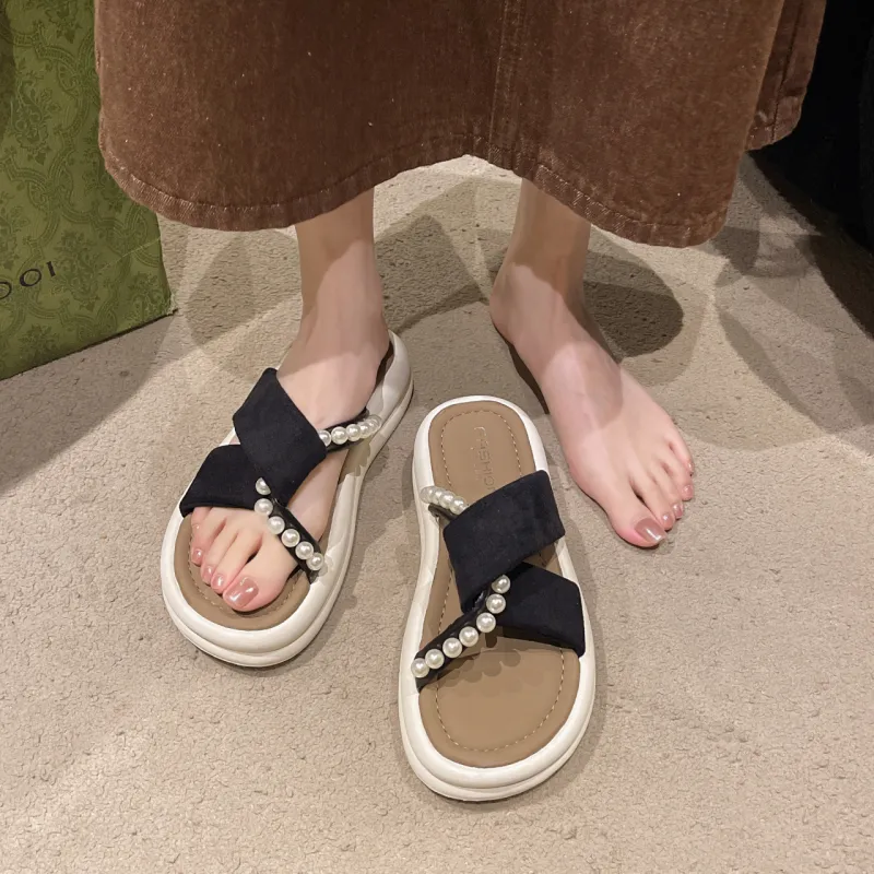 WUJI Slip Resistant Odor Resistant Slide Slippers Women's-1