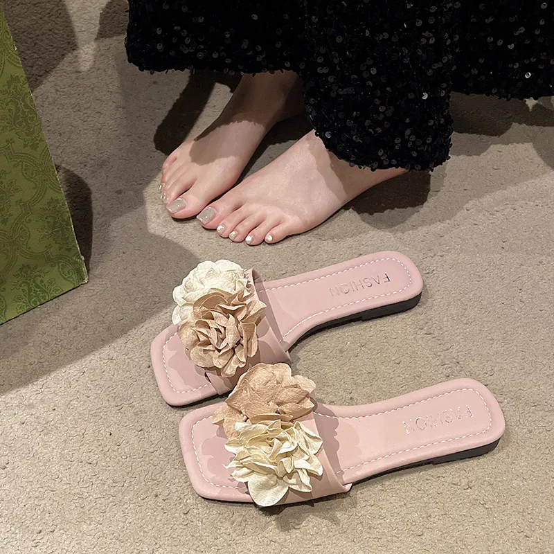 WUJI Rubber Sole Slip Resistant Abrasion Resistant Slide Slippers Women's-8