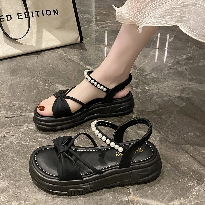 WUJI One Strap Sandals 5CM Women's-1