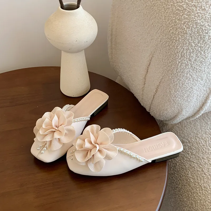 WUJI Rubber Sole Abrasion Resistant Slip Resistant Closed Toe Slippers Women's-3