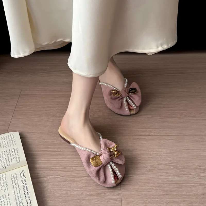 WUJI Rubber Sole Metal Slip Resistant Abrasion Resistant Closed Toe Slippers Women's-5