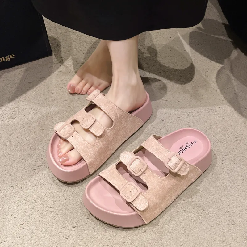 WUJI Slip Resistant Abrasion Resistant Slide Slippers Women's-9