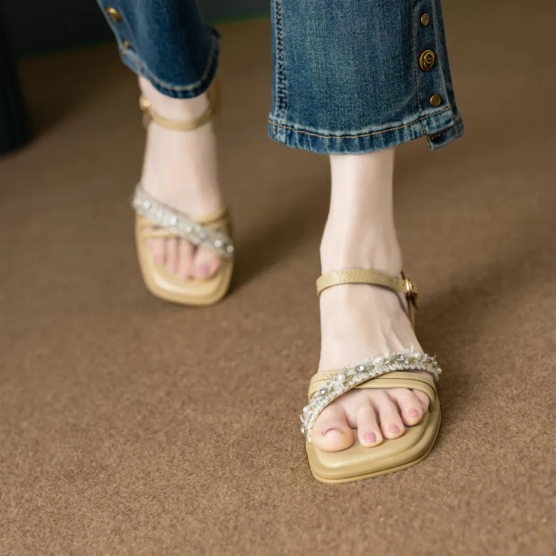 WUJI One Strap Sandals 3.5cm Women's-9