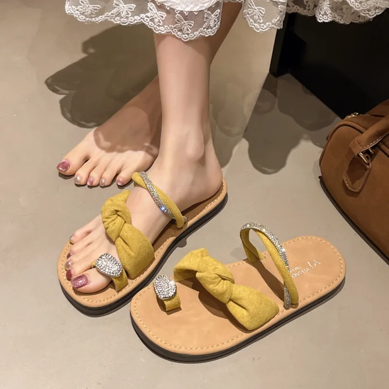 WUJI Slip Resistant Abrasion Resistant Odor Resistant Flip Flops Women's-7