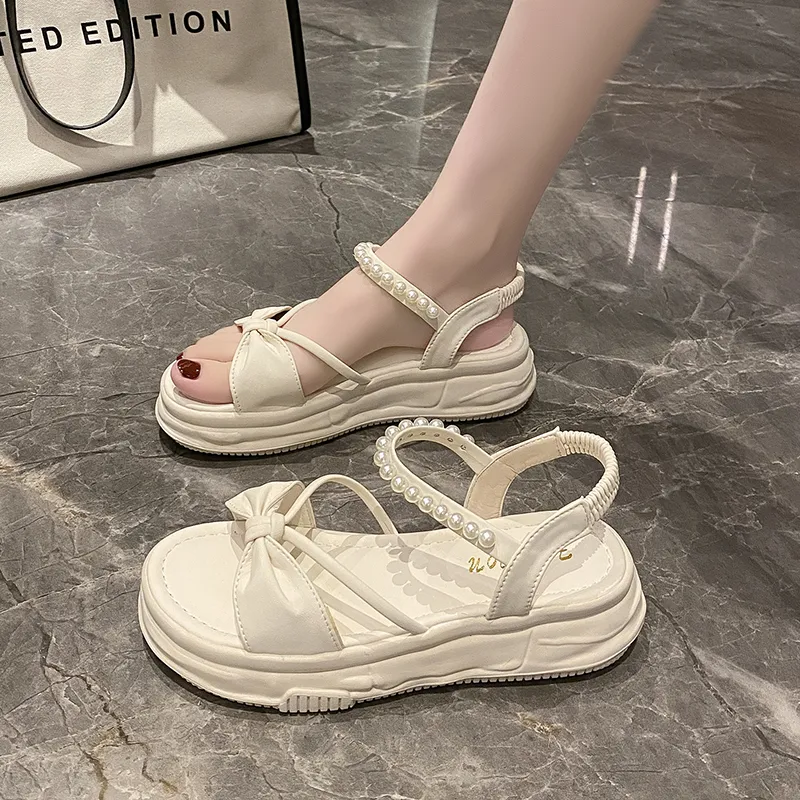 WUJI One Strap Sandals 5CM Women's-6