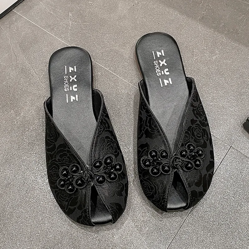 WUJI Rubber Sole Abrasion Resistant Slip Resistant Closed Toe Slippers Women's-6