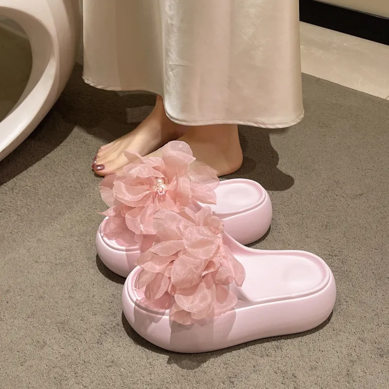 WUJI Rubber Sole Abrasion Resistant Slip Resistant Slide Slippers Women's-10