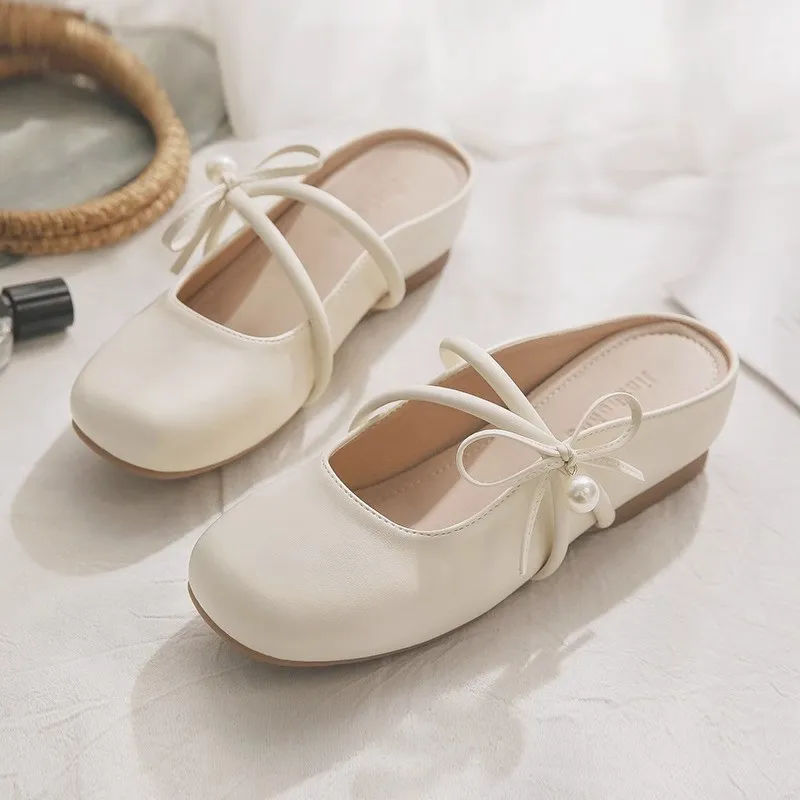 WUJI Abrasion Resistant Slip Resistant Closed Toe Slippers Women's Beige-1