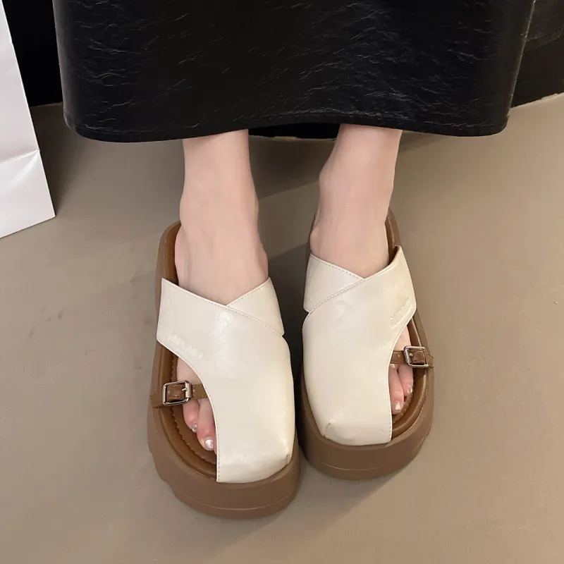 WUJI Rubber Sole Slip Resistant Abrasion Resistant Closed Toe Slippers Women's-4