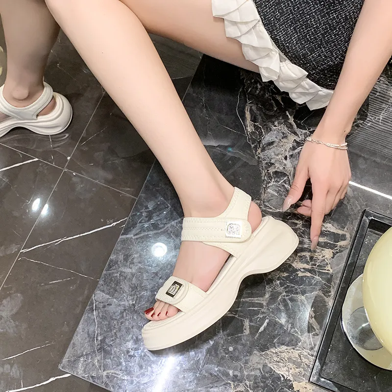 WUJI One Strap Sandals 5.5CM Women's-7