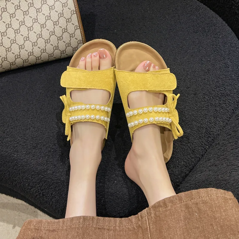 WUJI Rubber Sole Slip Resistant Abrasion Resistant Slide Slippers Women's-9