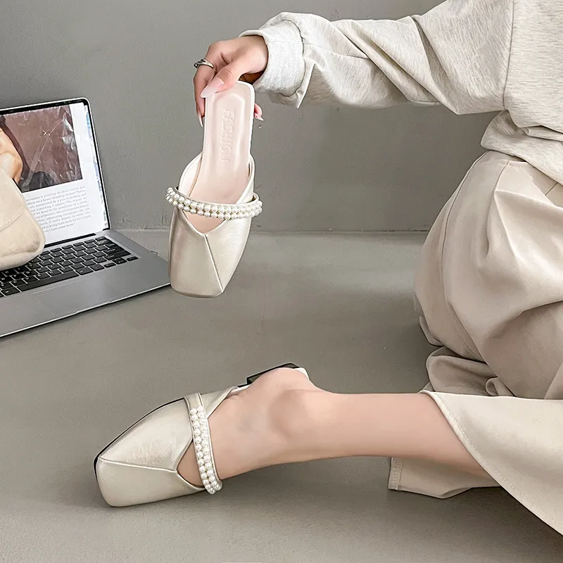 WUJI Slip Resistant Abrasion Resistant Closed Toe Slippers Women's-8